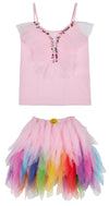 Tutu Du Monde X Flour Shop Glitter Dots Top and Colour Swirl Skirt Set | HONEYPIEKIDS