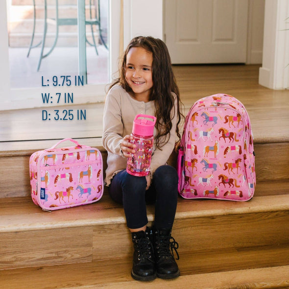 Wildkin Pink Show Ponies Girls Lunch Box | HONEYPIEKIDS