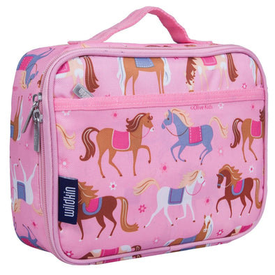 Wildkin Pink Show Ponies Girls Lunch Box | HONEYPIEKIDS