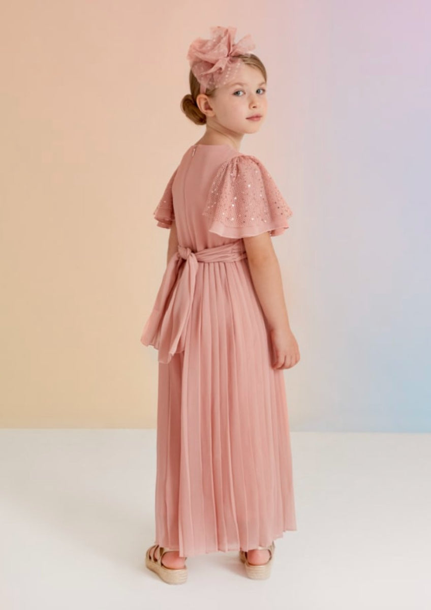 Abel amp; Lula polka-dot pleated dress - Pink