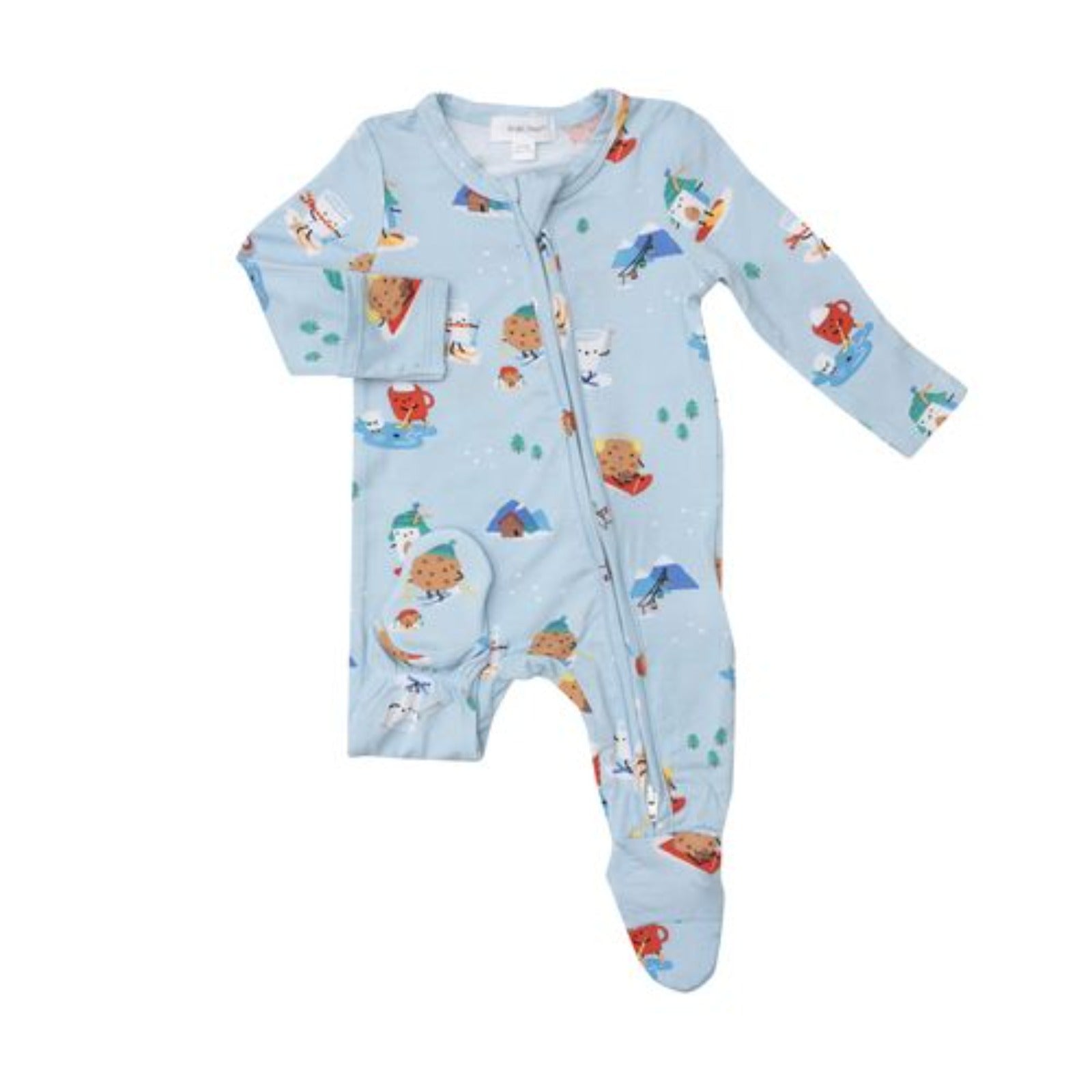 Angel Dear Baby Woodland Zipper Bamboo Footie Sleepers | HONEYPIEKIDS 9/12M