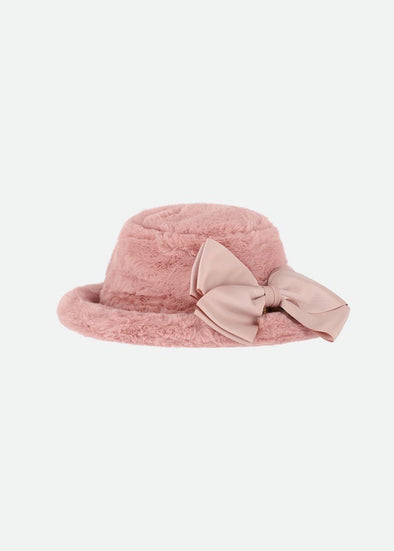 Angel's Face Girls Tea Rose Maura Faux Fur Bucket Hat | HONEYPIEKIDS | Kids Boutique Clothing