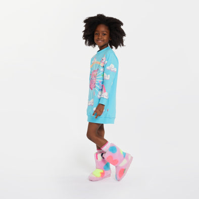 HONEYPIEKIDS | Billieblush Girls Blue Crazy Girls Knit Dress