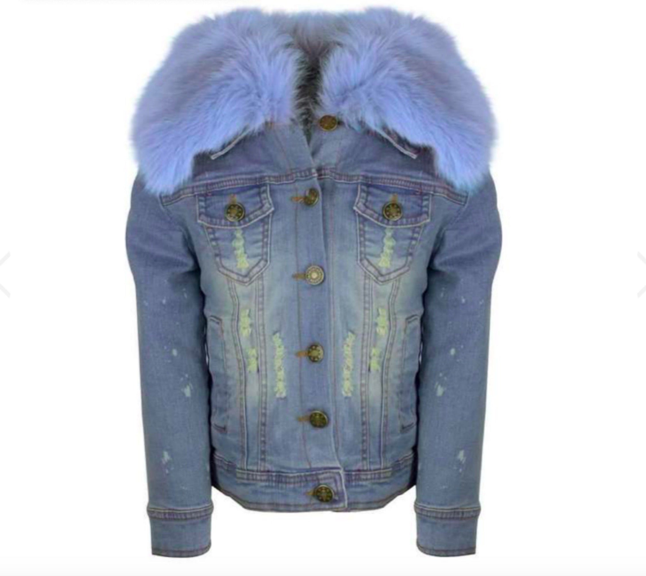 Lola + The Boys Interstellar Patched Denim Jacket