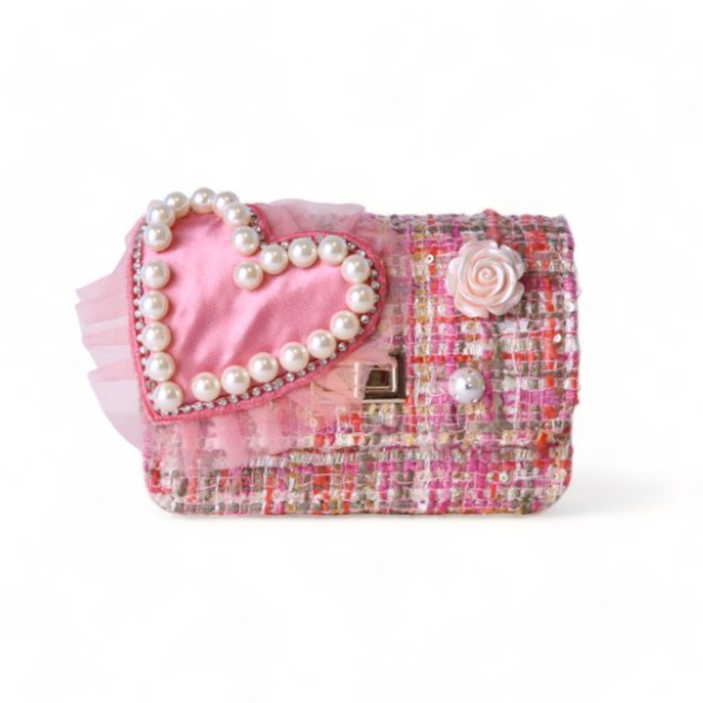 Fashion Small Purse for Little Girls Toddler Kids Cute Pearl Mini Messenger  Bag, pink - Walmart.com