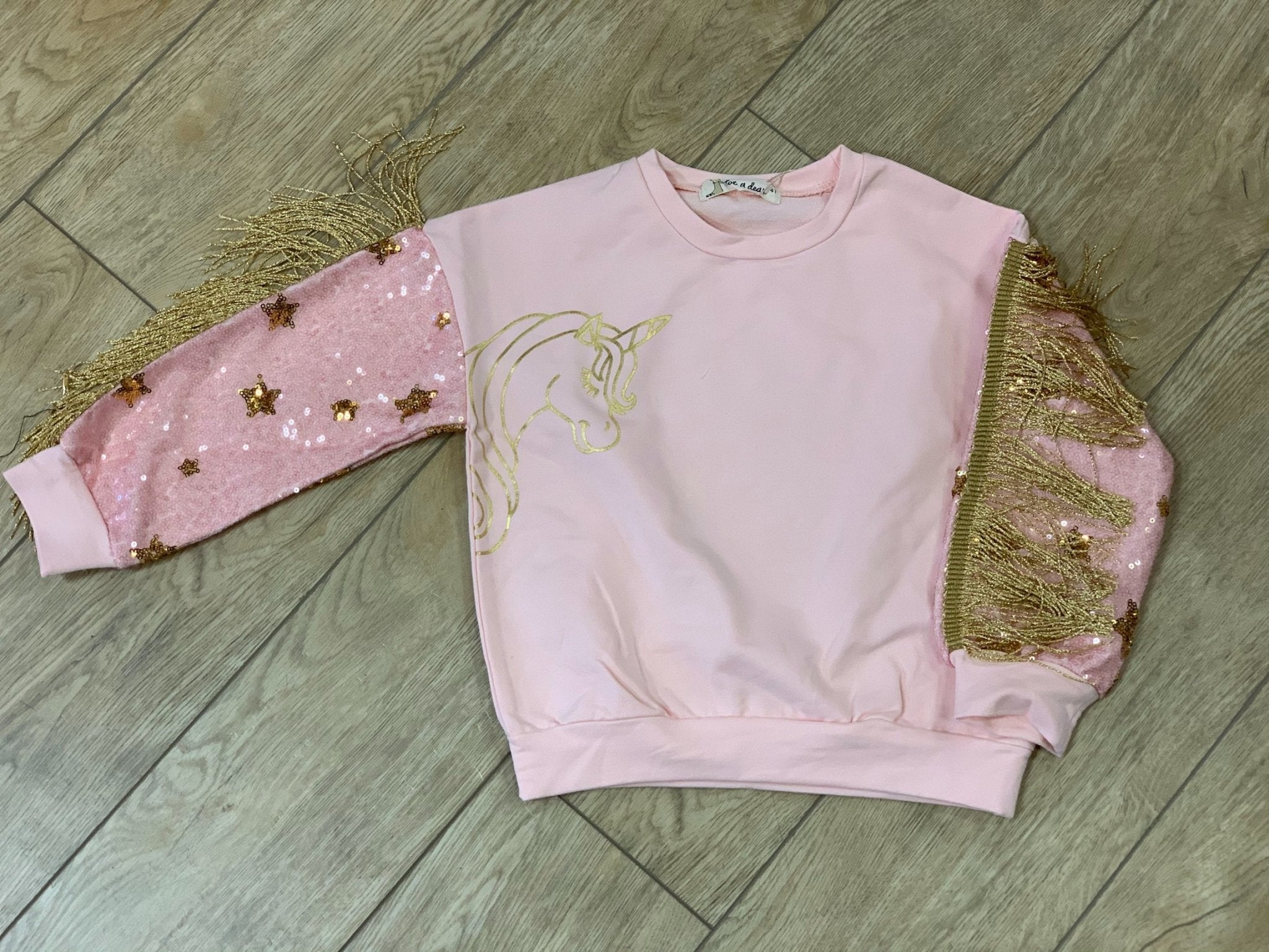 Pink unicorn hot sale sweater