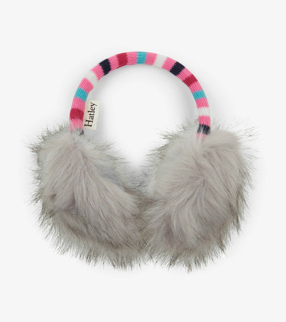 Kids Pink Fur Headband