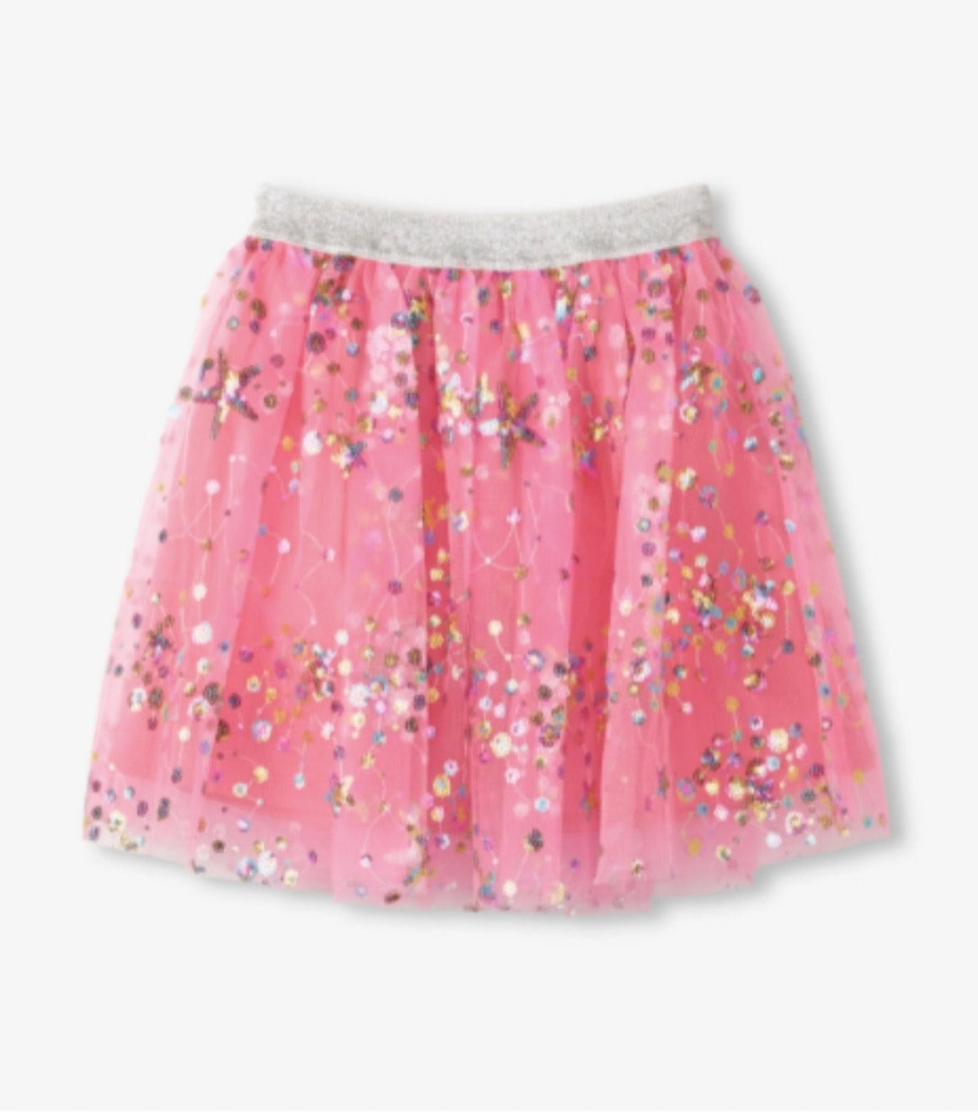 Sequined Skirt - Bright pink - Kids