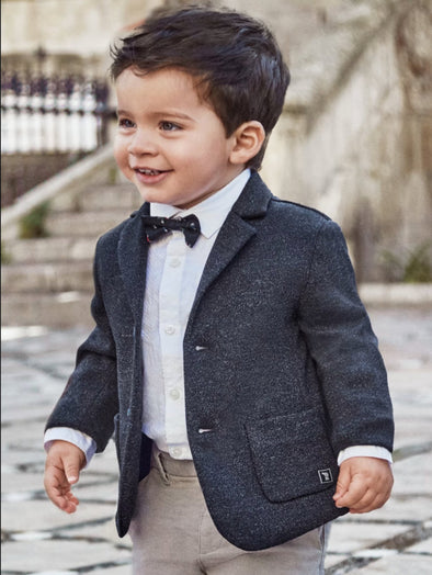 Amazon.com: MRAFDGFB Baby Boy Jacket Children's Boys Summer Suit Short  Sleeved White Shirt with Bow Tie Navy Blue (White, 18-24 Months) : Clothing,  Shoes & Jewelry