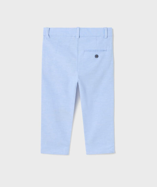 Boys Blue Linen Pants - Blue Leaf Houston