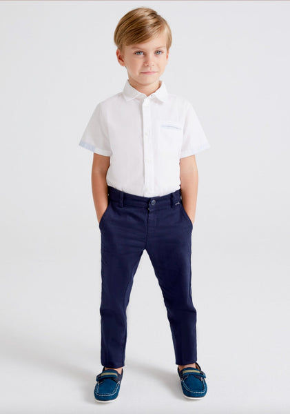 Kids store navy chinos