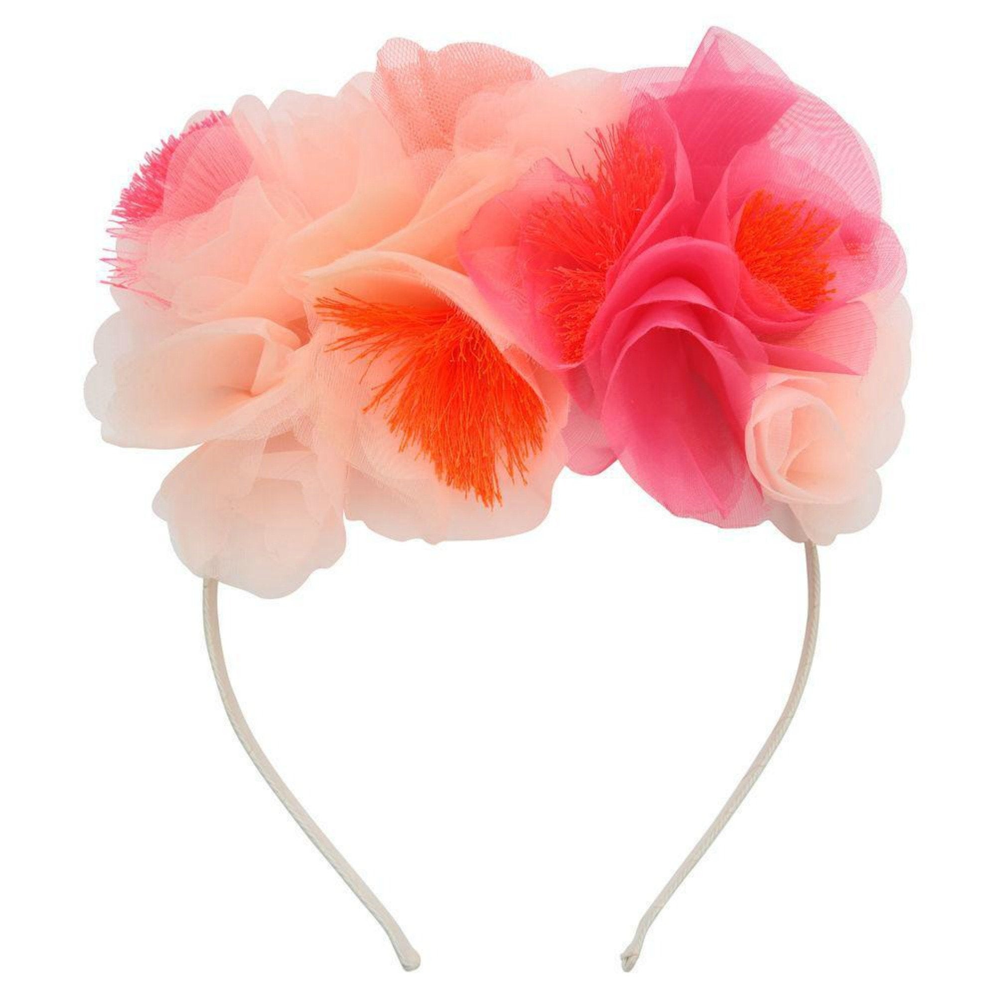 Meri Meri Pink Floral Headband | HONEYPIEKIDS