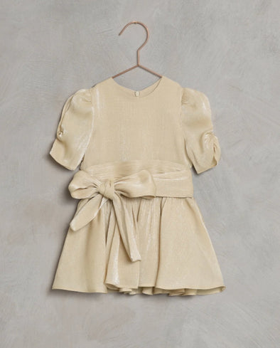 NoraLee Metallic Champagne Josephine Dress | HONEYPIEKIDS | Kids dresses