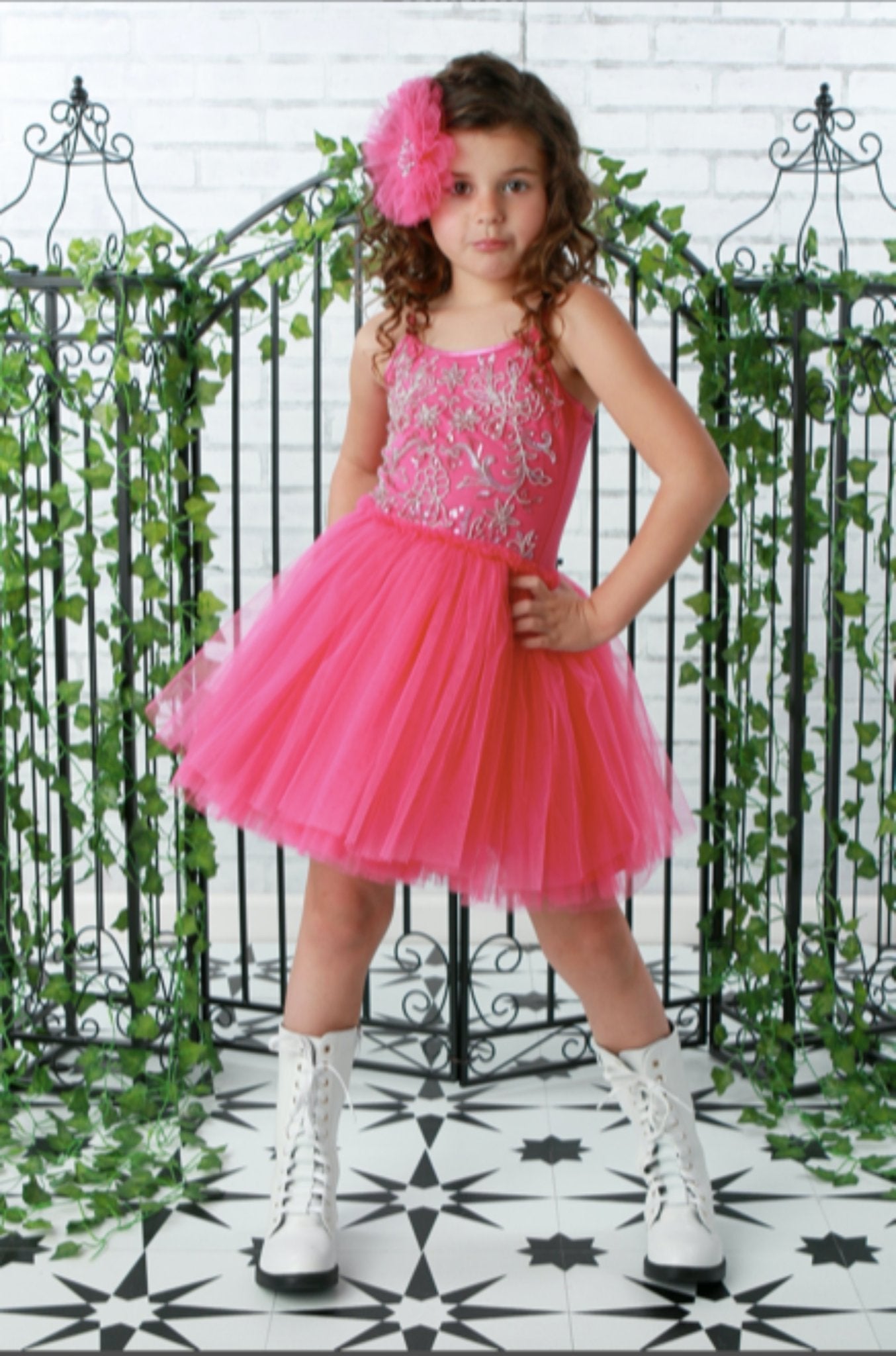 Ooh La La Couture Girls Hot Pink Beverly Tutu Dress | HONEYPIEKIDS