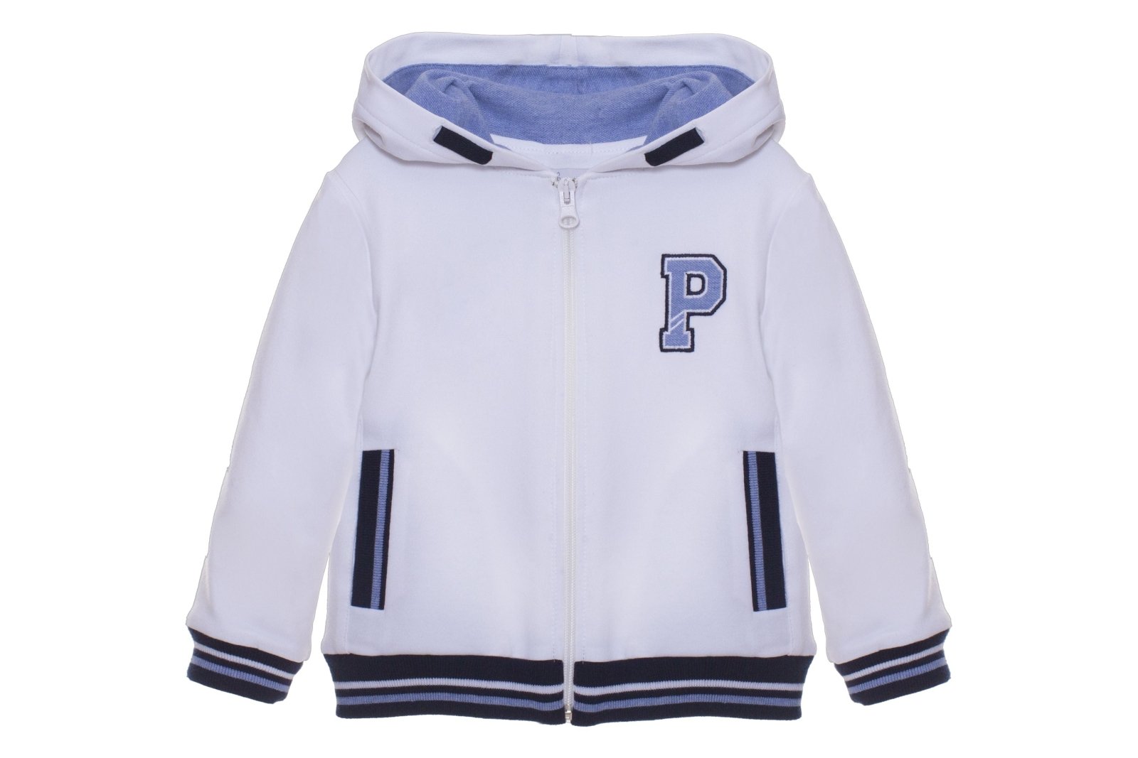 Patachou Boys White Logo Hooded Jacket