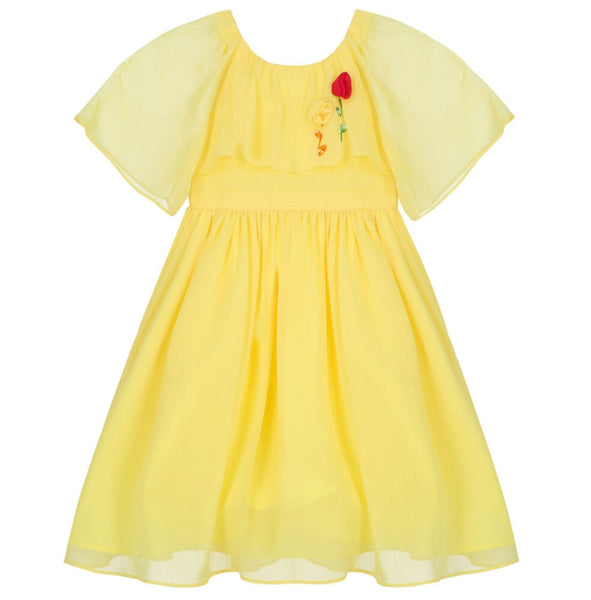 Buy Yellow Pichwai Dress with Bandi by VIVED KIDS at Ogaan Market Online  Shopping Site