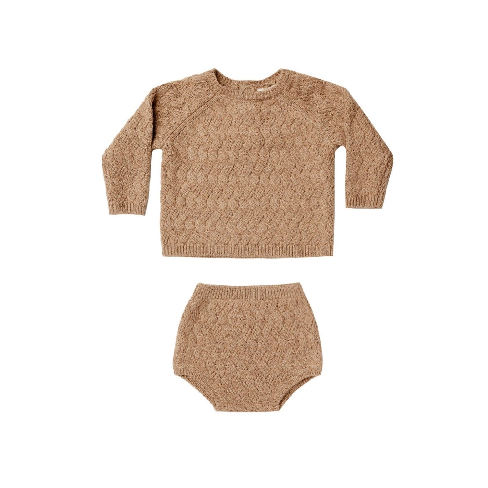 Quincy Mae Baby & Toddler Mira Apricot Knit SET | HONEYPIEKIDS