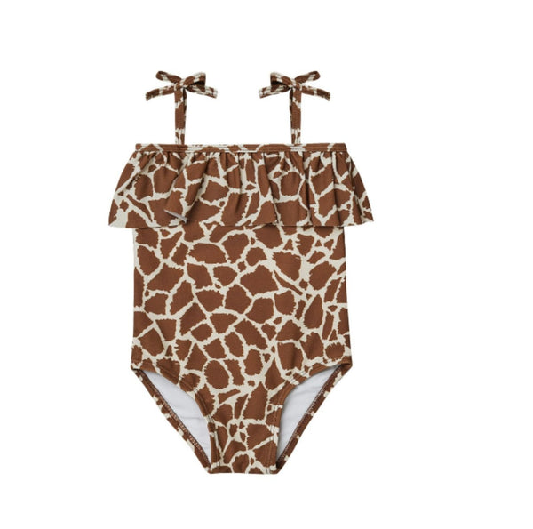 One-Piece Swim Suit > Coral Geometric Leopard – Kids Clothing Cottage