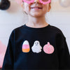 HONEYPIEKIDS | Sweet Wink Girls Halloween Treats Patch Sweatshirt